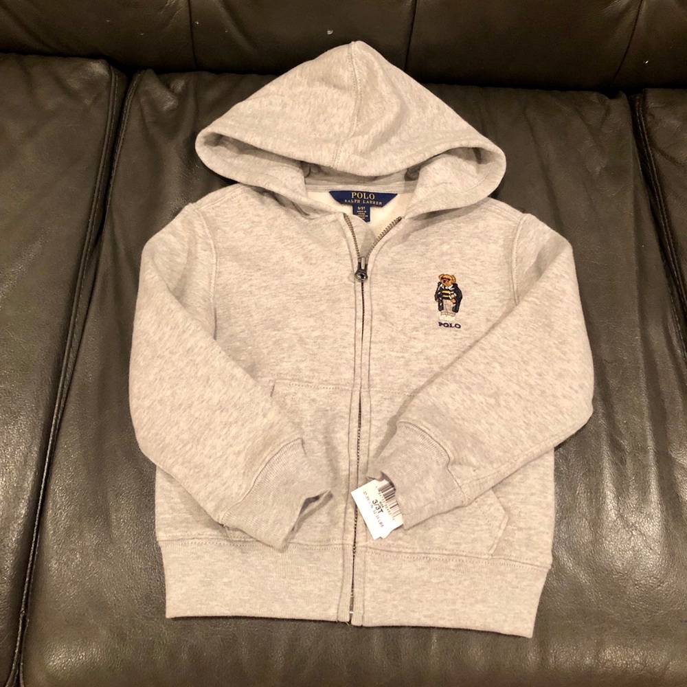 Polo by Ralph Lauren toddler grey hoodie size 3T